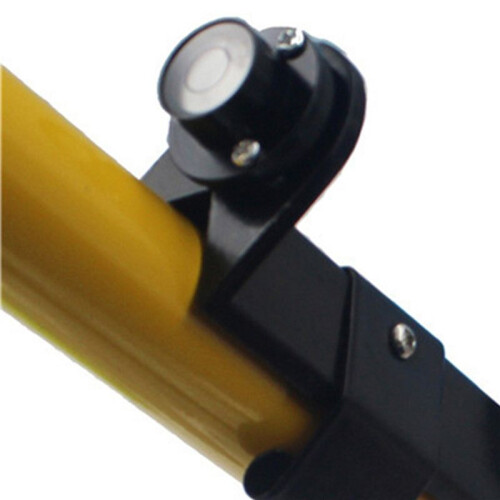 3X Centering Pole Carbon Fiber Pole Leveler Bubble Assembly Right-Angle Level Strap Portable Vertical Level Black 2