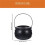 5X Black Cauldron Kettle Plastic Witch Kettle St Patricks Cauldron Wizard Witch Cauldron Decoration Candy Kettle Bucket 6
