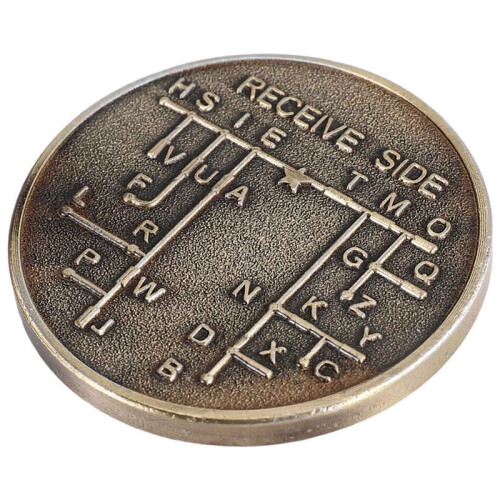 10X CW Morse Code Commemorative Coins CW Training Coin Morse Code Training Coin for Novice Radio Enthusiasts 2
