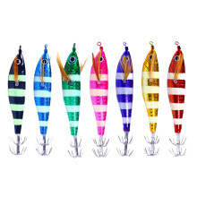 Squid Jig Fishing Lures with Shrimp Designs for Saltwater and