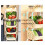 Storage Cart with Wheels, Stackable Storage Baskets, 3Tier for Kitchen and Bathroom, Style2 3