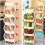 Storage Cart with Wheels, Stackable Storage Baskets, 3Tier for Kitchen and Bathroom, Style2 4