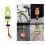 Hanging Ornaments Streamers Safety Tail Light Hanging-Green 5