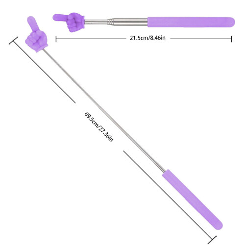 1 Pcs Pointer Stick, Multipurpose Pointer Stick, Retractable Pointer Stick Reading Finger Pointer Stick for Reading Effective Presentations 1