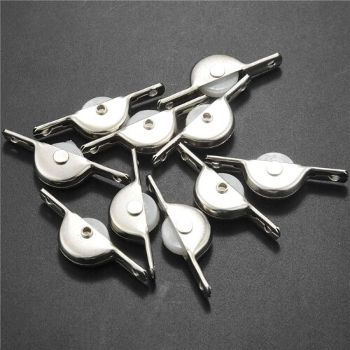 80pcs Door Window Cupboard Drawer Bin Single Nylon Sliding Roller Pulley Wheel 2
