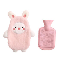 Adorable bouillotte kawaii, chauffe-mains idéal pour l'hiver avec une housse douce et confortable. Compatible avec les chauffe-mains instant