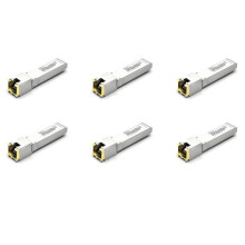 6X SFP+ Module RJ45 GBIC 10G Connector SFP Copper Cable SFP 10G Electrical Port Optical Module Ethernet Port