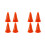8X Cones PláSticos -  Cones Esportivos para ExercíCios + PráTica - Cones Laranja FlexíVeis para Treinamento + Jogos - 9 Polegadas 1