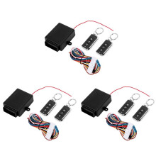 3X 12V Sistemi di Allarme per Auto Universali Kit di Chiusura Centralizzata per Portiere Sistema di Accesso Senza Chiave Sistema di Chiusura
