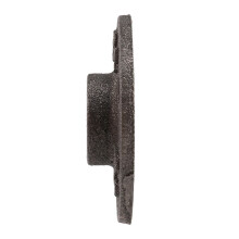 6pcs 1/2 Inch Black Cast Iron Pipe Fittings Floor Flange BSP Threaded