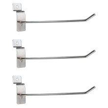 75 x Slatwall Single Hook Pin Shop Display Fitting Prong Hanger 150mm
