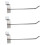 75 x Slatwall Single Hook Pin Shop Display Fitting Prong Hanger 150mm 1