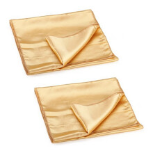 Centro tovaglia runner 2X in oro satinato 30 x 275 cm