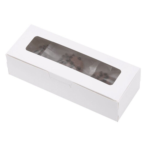 100 Pieces Macaron Boxes with Clear Display Window Macarons Container or Packaging Box Kit for Chocolate Desserts Cake A 1
