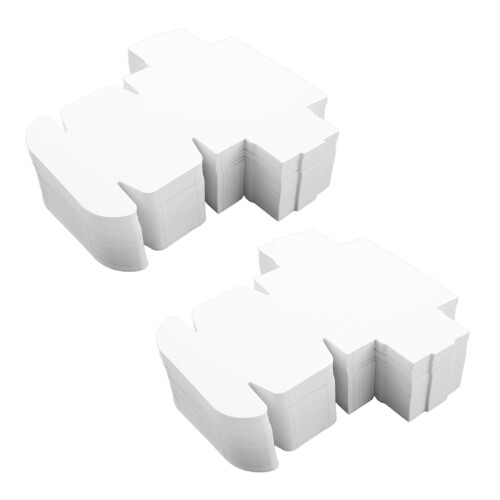 200Pcs  Paper Box Nice  Box Packaging Box Small Size-White