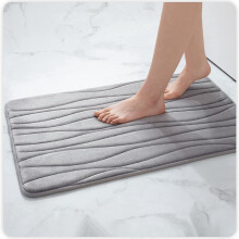 Tapis de bain en mousse à mémoire de forme haute densité, antidérapant grâce à son envers antidérapant, séchage rapide et ultra-absorbant,