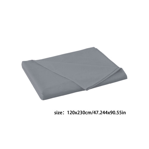 Hglyxoae Queen Size Plain Grey Bed Sheet 1