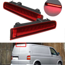 6Pcs Third High Brake Light Barn Door Rear Brake Light High Mount Stop Lamp for T5 T6 for Multivan Caravelle 03-16