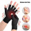 Compression Gloves with Strap Fingerless Wrist Hand Thumb 2