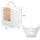 100 PCS Single Cupcake Boxes White Individual Cupcake Carrier Holders with Window Inserts for Bakery Wrapping Packaging 8