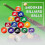 XDGJTBFMY Mini Pool Ball Set Plastic 16pcs 25mm 6