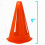8X Cones PláSticos -  Cones Esportivos para ExercíCios + PráTica - Cones Laranja FlexíVeis para Treinamento + Jogos - 9 Polegadas 7