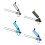 Rod Holder with Ground Stake for Secure Placement-black gold 2