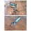 Rod Holder with Ground Stake for Secure Placement-black gold 5