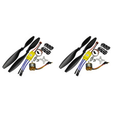 2X 2212 1000KV 13T BorstlöS Outrunner Motor+30A ESC+1045 Propellersats för RC-Flygplans Multikopter
