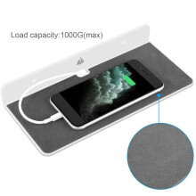 3X Wall Shelf Speaker Stand, Acrylic Wall Mount Display Shelf for Speaker, Webcam, Cell Phones, Toy-White