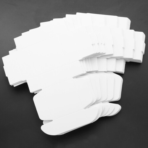 200Pcs  Paper Box Nice  Box Packaging Box Small Size-White 2