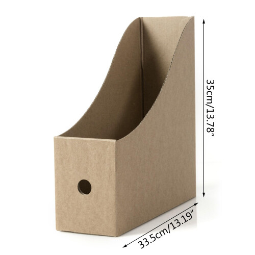 Magazine File Holder, Cardboard File Folder Organizer, Tool Assembly Desktop Document Storage 2