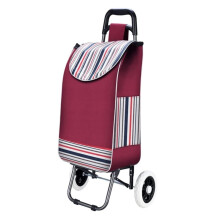 Folding Shopping Cart for Groceries, Compact Foldable Trolley with Wheels, Space Saving Design