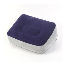 Soft Ergonomic Inflatable Foot Rest Under Desk Pillow for Airplane Travel and Office, Color D