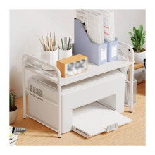 Desktop Printer Stand, 2Tier Wood Printer Shelf for Home Office, A 51 x 36 x 42 cm