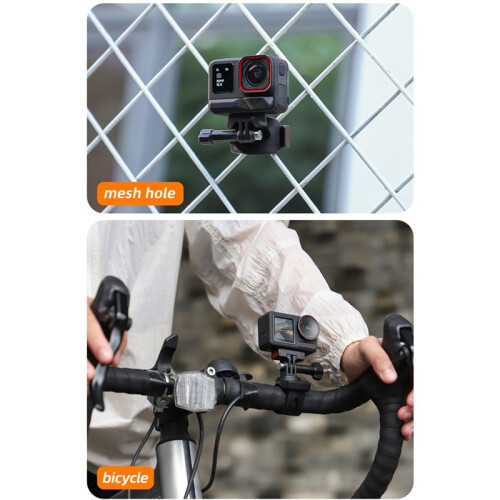 Action Camera Mount Adjustable  Flexible Bracket for  Action 5 Pro  13  Go 3S Accessories Black 2