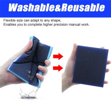 18PCS 60-200 Grit Sanding Sponge Sanding Block Set Wet Dry, Reusable and Washable Sanding Blocks for Wood, Rust Removal