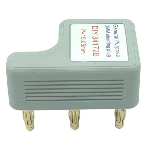 New DIY 34172B DMM Short Insert 4-Wire Short Plug Standard Resistor Calibration Multimeter Calibrator Tool