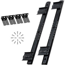 Under Desk Keyboard Drawer Slides, Ball Bearing Steel, Smooth Quiet Glide, 2 Pack with Screws