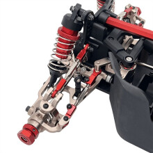 RC Car Upgrade Front Steering Assembly Kit for MJX 1/7 7303 RC Car Accessories Red