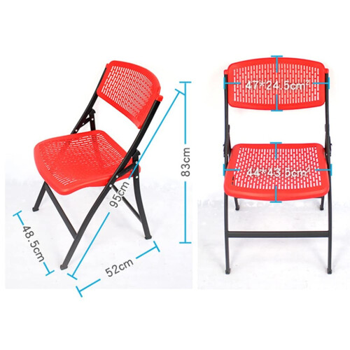 Folding Chairs Set of 6 White, Lightweight Indoor Outdoor Seating, Stackable Storage, Quick Setup 2