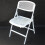 Folding Chairs Set of 6 White, Lightweight Indoor Outdoor Seating, Stackable Storage, Quick Setup 1