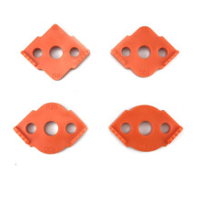 4St TräBearbetningsfräS HöRnradiemallar Jig R5 Till R40 FräSning BöJda HöRn FräSning CirkuläR Radian Orange