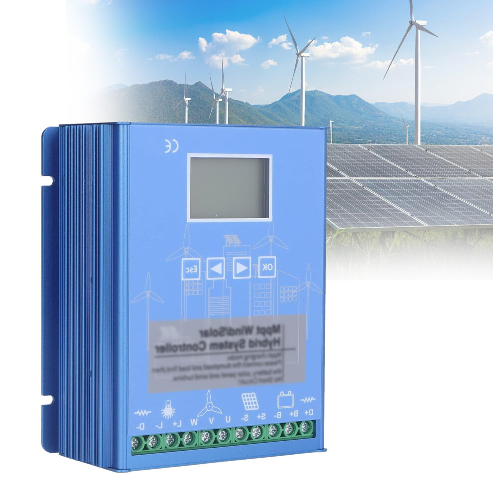 1200W Offgrid Wind Solar Hybrid Charge Controller With Led Display And Loadreducing Resistor 9092120959185