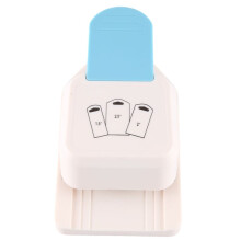 Tag Punch, Tag Shaped Paper Punch 3 en 1 Tag Punch Gift Tag Paper Punch 1.5/2/ 2.5 Pouces Puncher