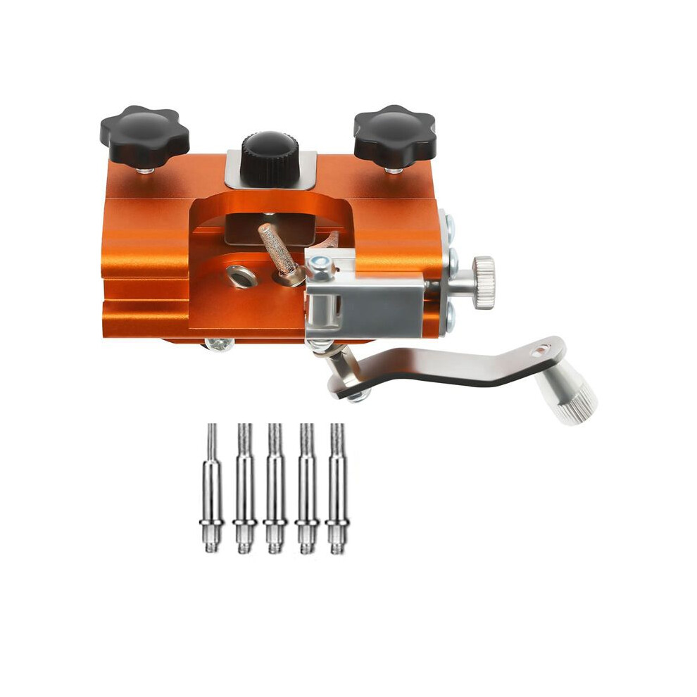 Chainsaw Sharpener Jig, Hand-Cranked Chainsaw Sharpening Kit With 5 Burr For 4-22 Inch Chainsaw And Electric Saw 6032048518685