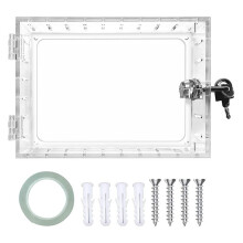 Thermostat Lock Box with Key,Clear Thermostat Guard for Thermostat  Wall,Fits Thermostats 6.5in H x 3.9in W x 2in D