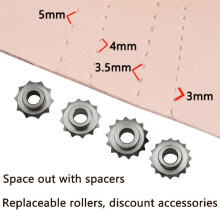 Spacing Wheel Set DIY Handmade Leather Tools Scribing Wheel Tracing Point Spacing Wheel Leather Punching Wheel