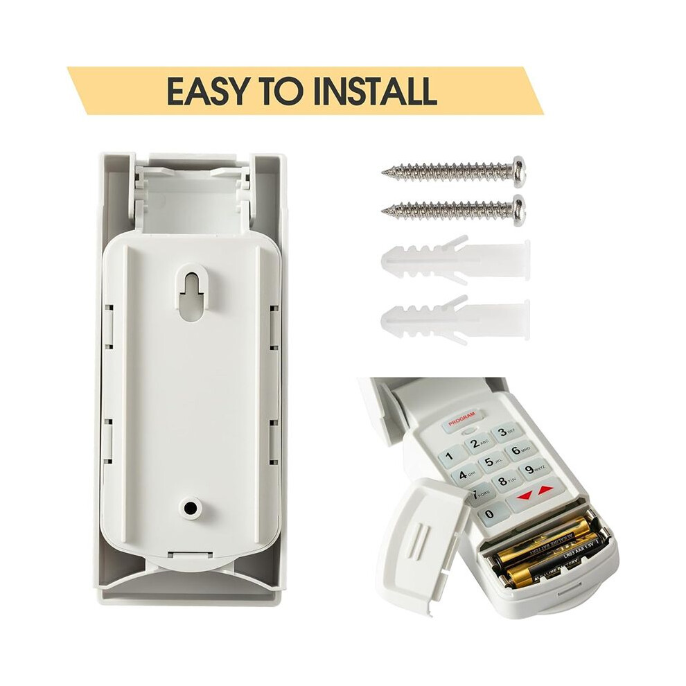 Universal Wireless Garage Door Opener Keypad Guk-R For Liftmaster Genie Chamberlain Craftsman Overhead Linear Wayne 4712271695705