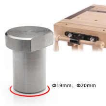 6 PièCes SéRies Banc Chiens éTabli Cheville Frein ArrêT Pince Positionnement Rabotage Prise Boutique Essentiel Outil de Travail Du Bois-20Mm